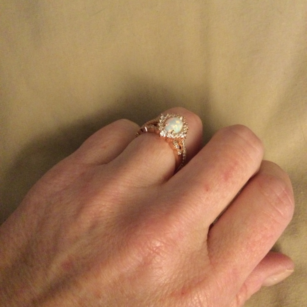 Stackable Opal fashion ring - Picture 7 of 7